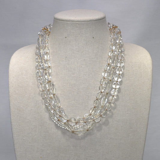 Four Strand Crystal Necklace