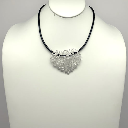 Heart Design Drop Necklace