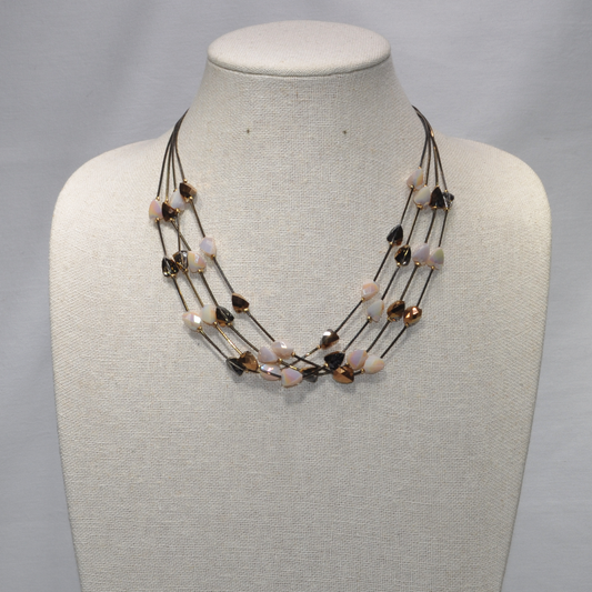 Multi Strand Crystal Necklace