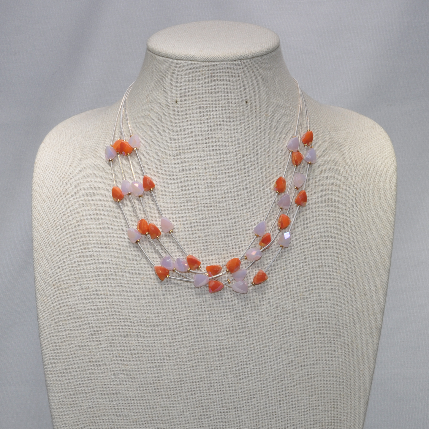 Multi Strand Crystal Necklace