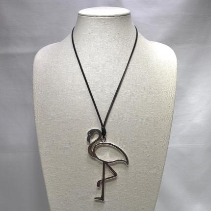 Metal Flamingo Necklace