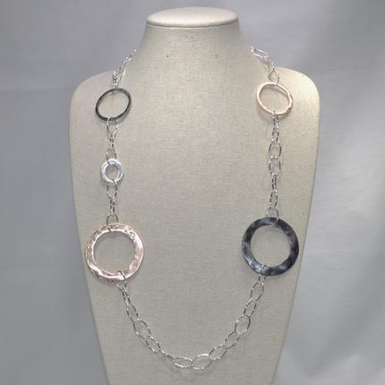 Chain and Hoops Necklace