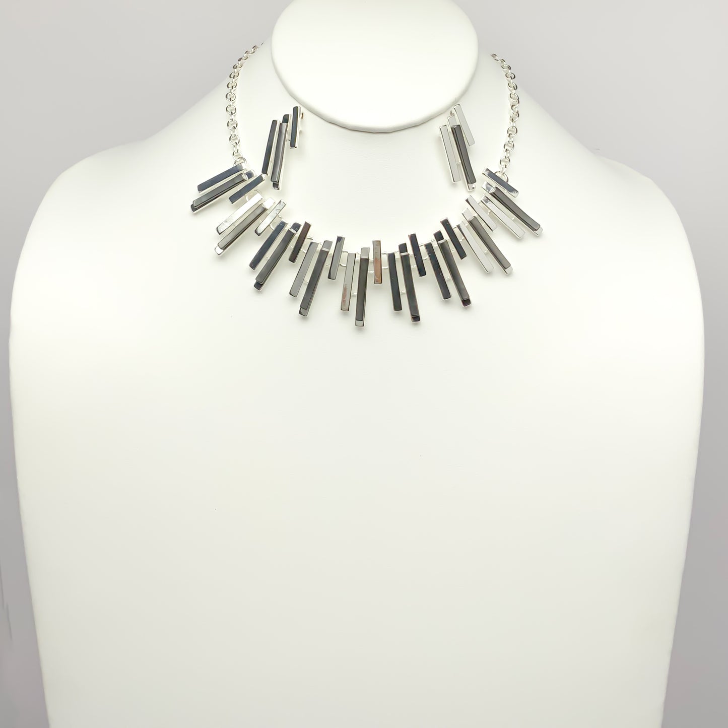 Metallic Tribal Look Necklace Set