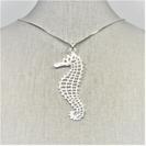 Long Snake Chain with Large Seahorse