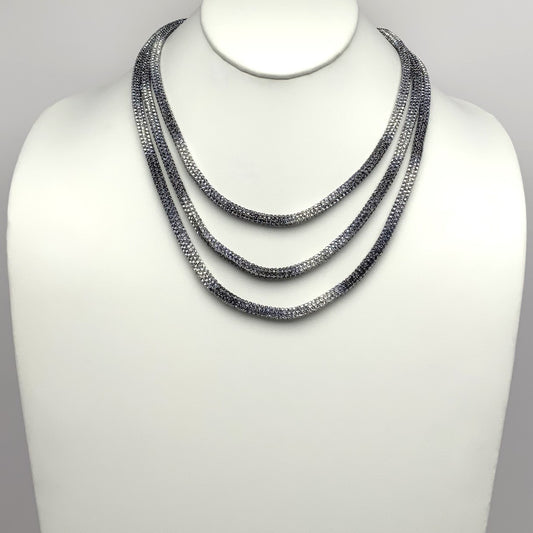 Three Layer Rhinestone Necklace