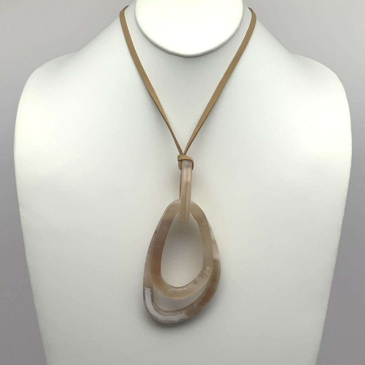 Triple Lucite Drop Necklace