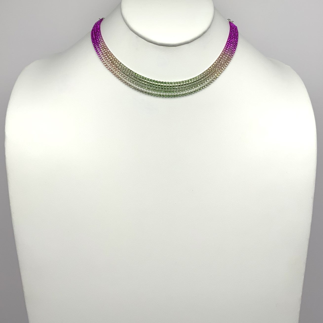 5 Layer Small Crystal Necklace