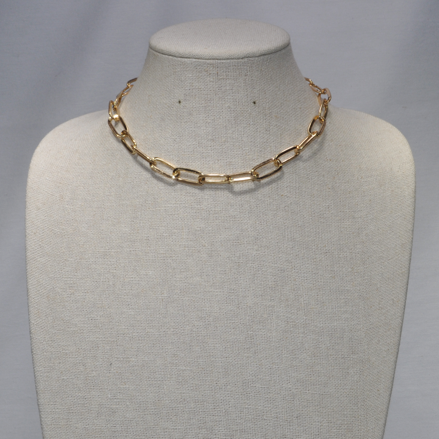 Short Metal Chain Link Necklace