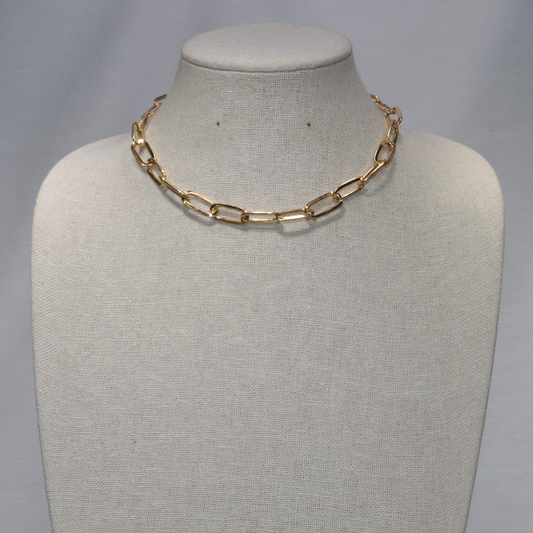 Short Metal Chain Link Necklace