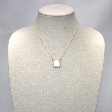 Square Mother Pearl Necklace