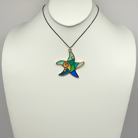 Glass Like Starfish Necklace