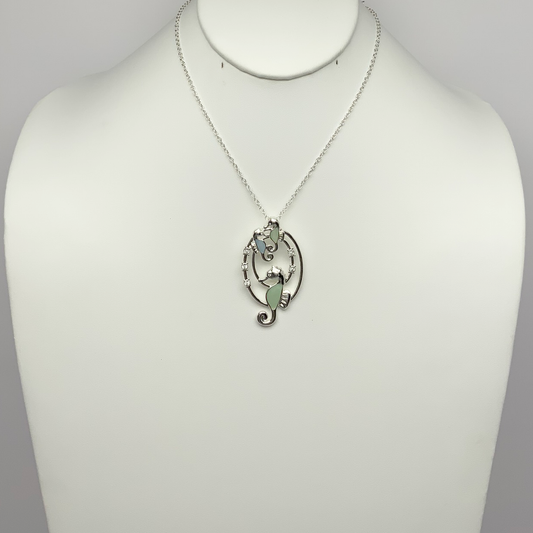 Seahorse Necklace Drop