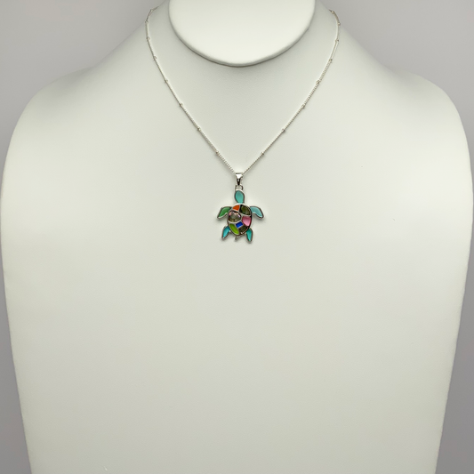 Small Turtle Drop Necklace