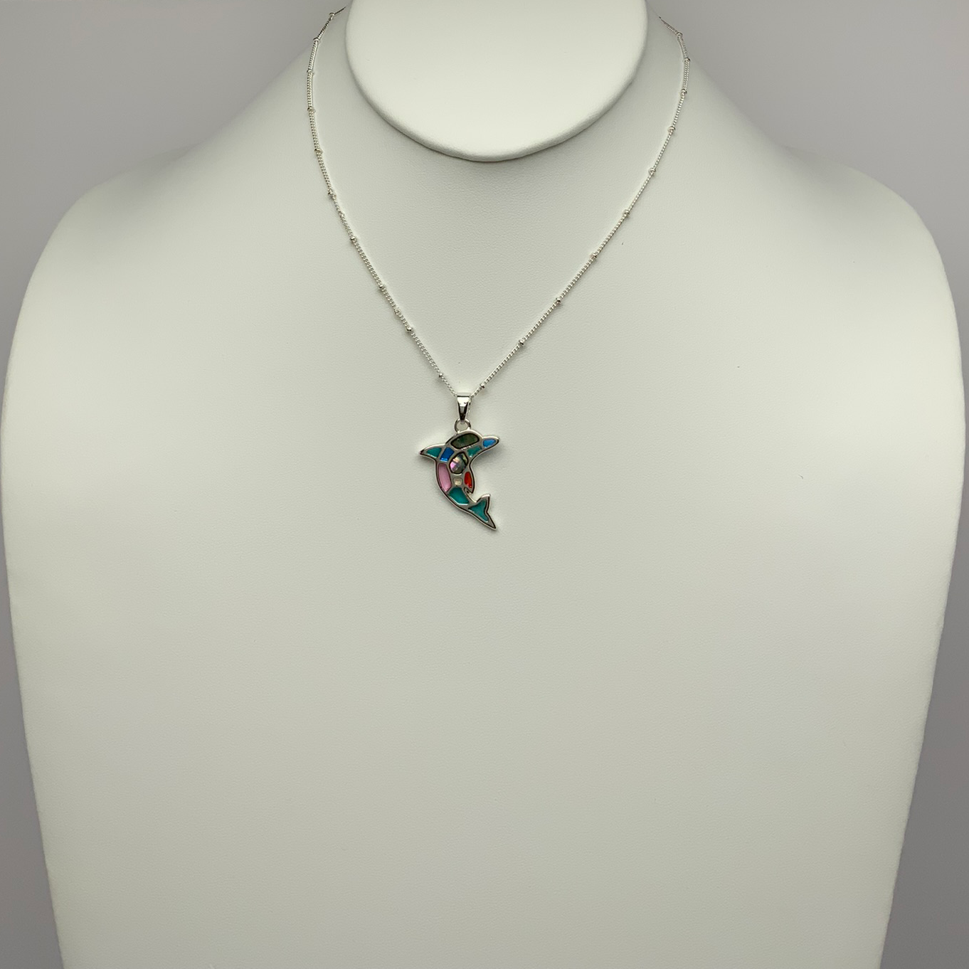 Small Dolphin Drop Necklace