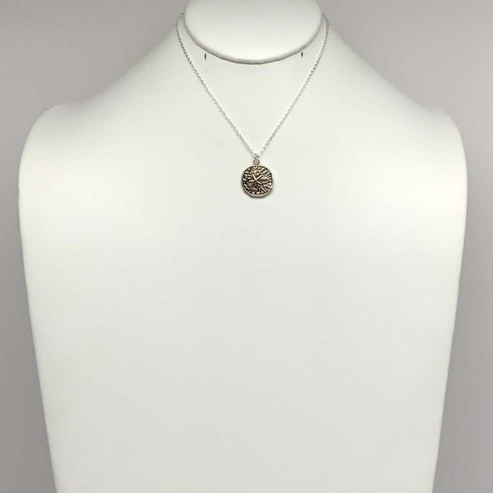 Metal Sand Dollar Necklace