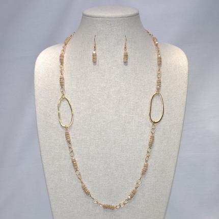 Rhinestone Chain Necklace Set