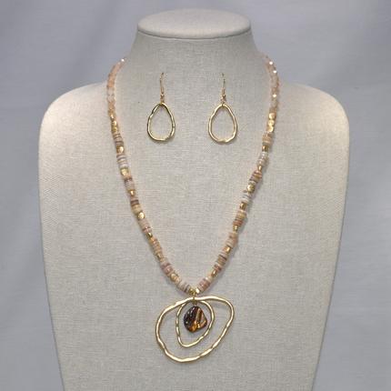 Beads and Rhinestones Necklace Set