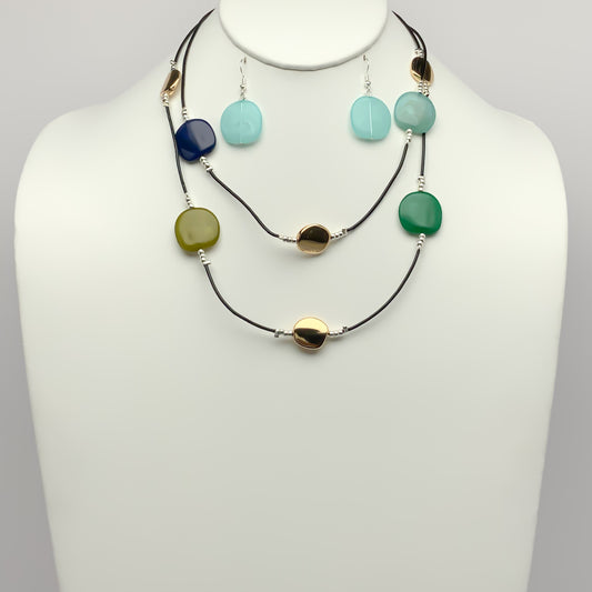 Lucite Necklace Set