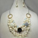 Pearl and Seed Bead Necklace Set