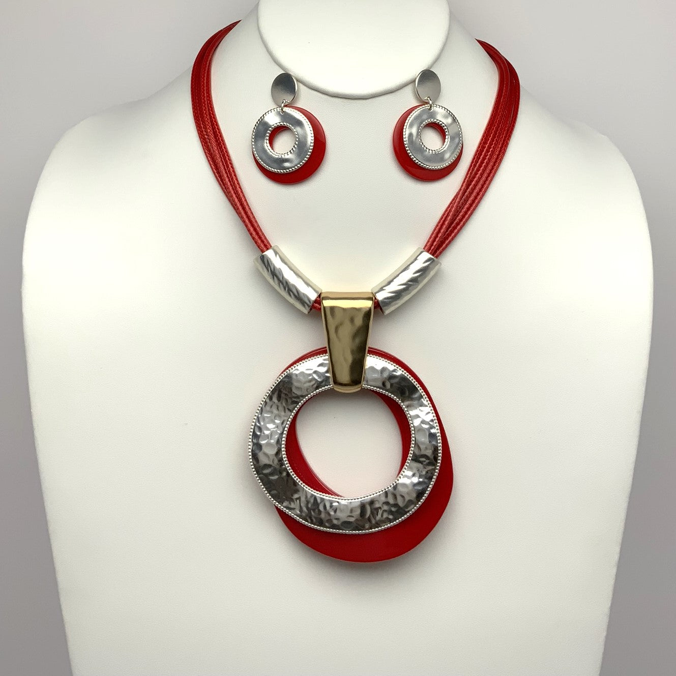 Lucite Drop Necklace Set