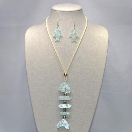 Lucite Fish Necklace