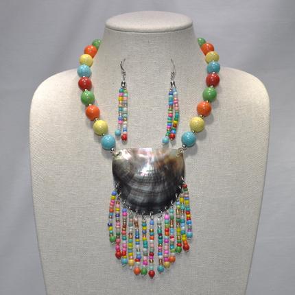 Mother Pearl with Seed Bead Tassel