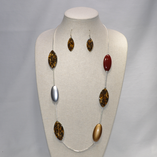 Long Snake Chain with Marquis Shape Findings