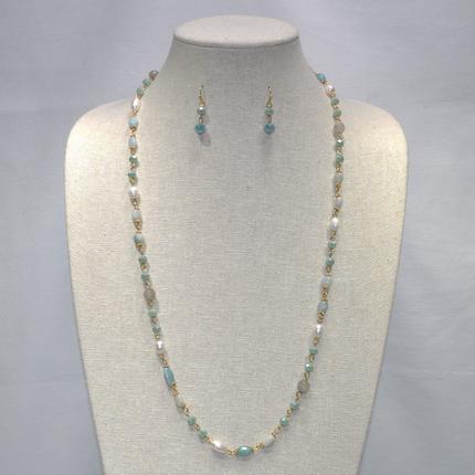 24" Semi precious