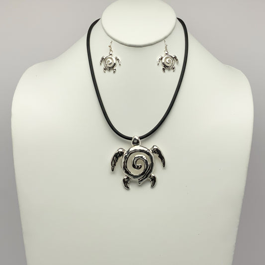 Spiral Turtle Necklace