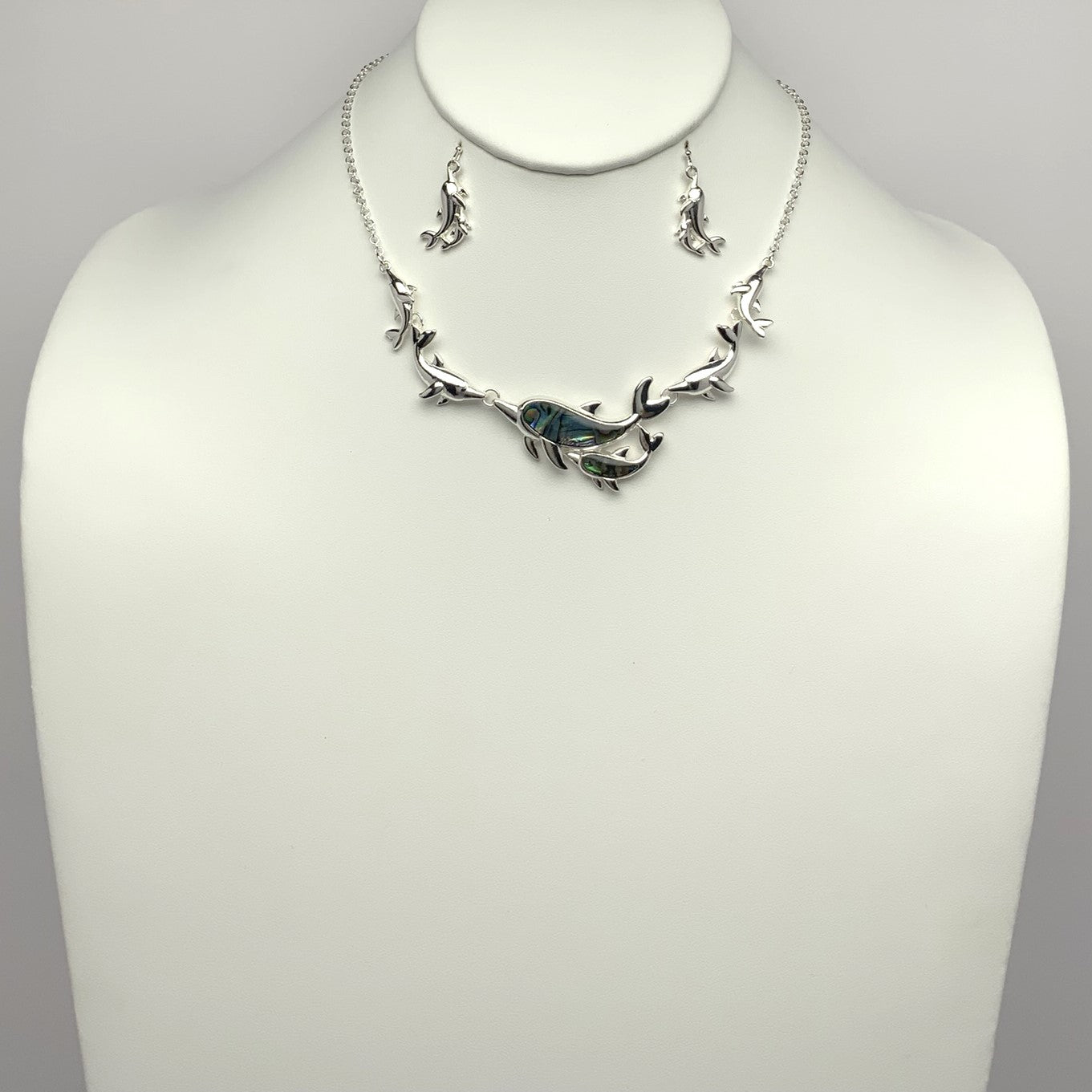 Dolphin Link Necklace Set