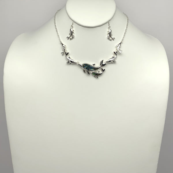 Dolphin Link Necklace Set