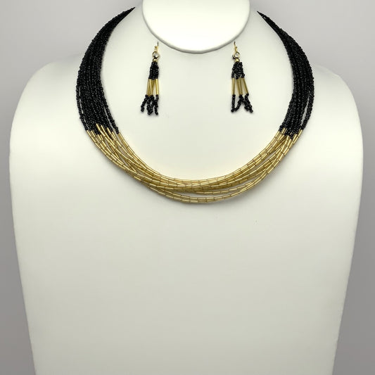 Seed Bead Necklace Set