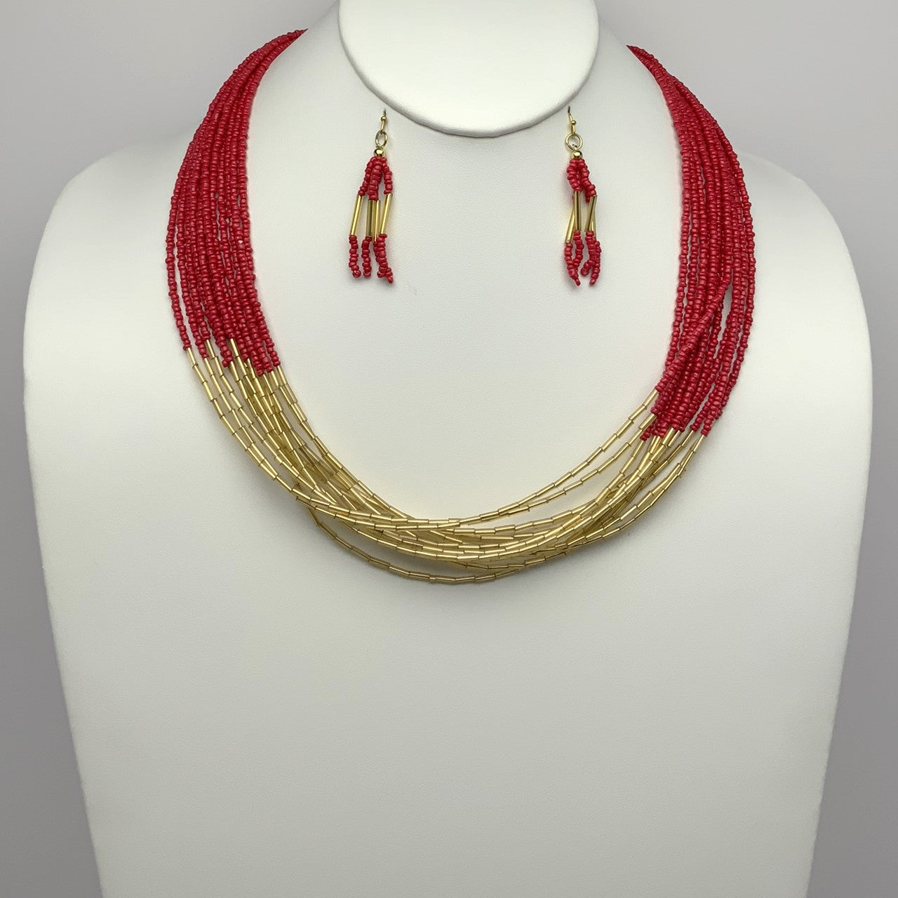 Seed Bead Necklace Set