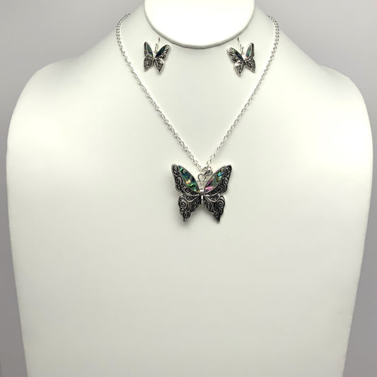 Butterfly Drop Necklace