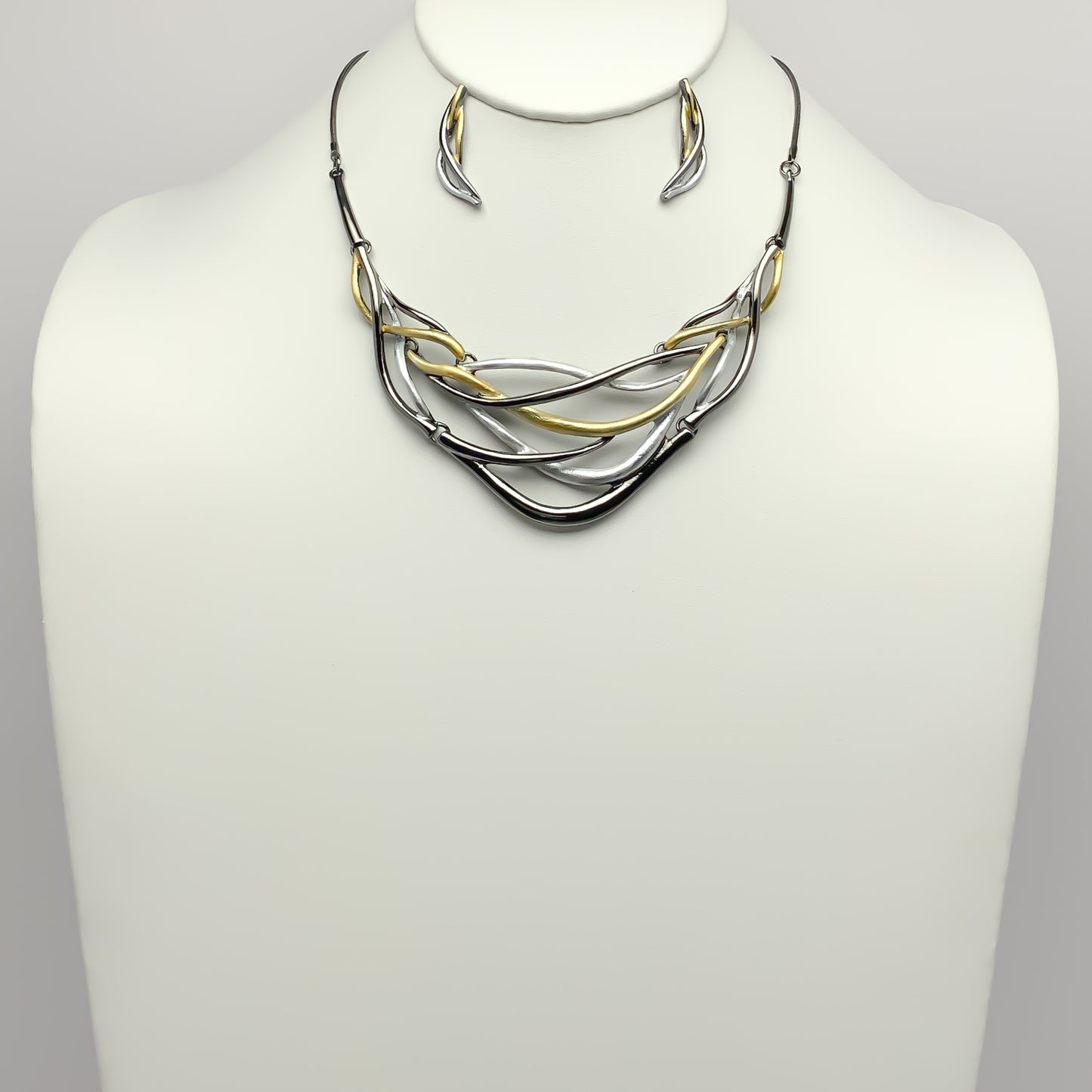 Wire Designer Necklace Set