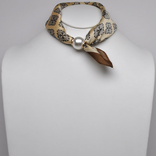 Damask Medallion Print Neckerchief