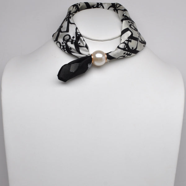 Monogram Print Neckerchief