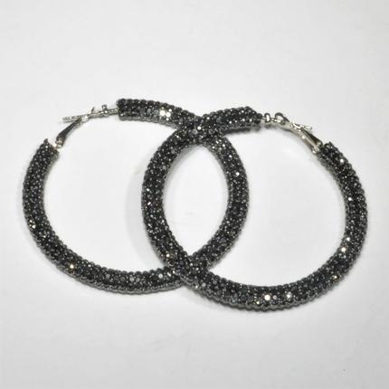 Large Bling Hoops