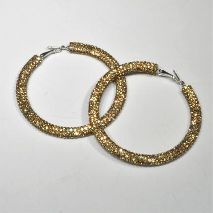 Large Bling Hoops