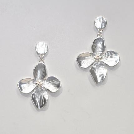 Metal Flower Earr