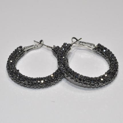 Rhinestone Hoop E