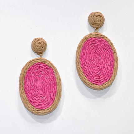 Oval Twine Earrin