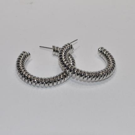 Spiral Hoop Earri