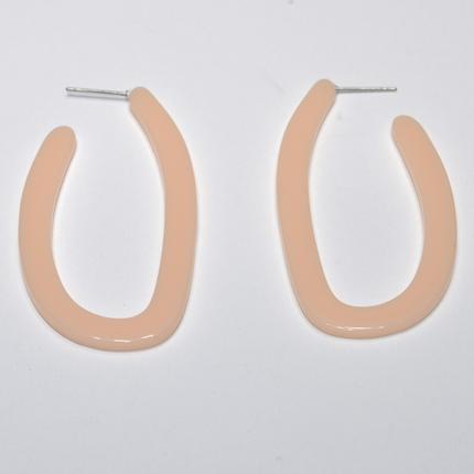 Lucite Oval Hoop