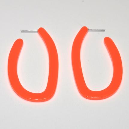 Lucite Oval Hoop