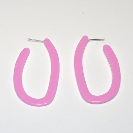 Lucite Oval Hoop