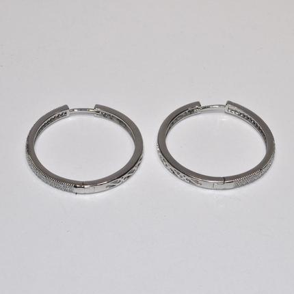 Textured Hoop Earrings