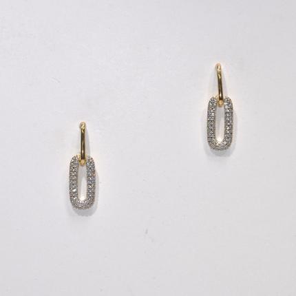 Crystal Oval Earr