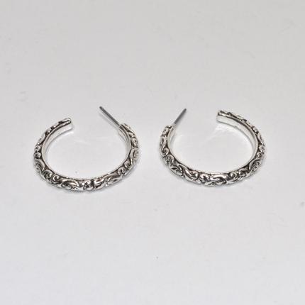 Texture Hoop Earr