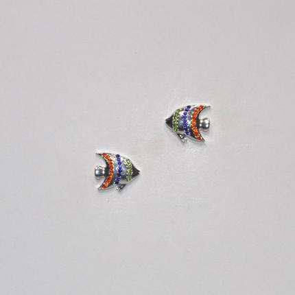 Fish Crystal Earr